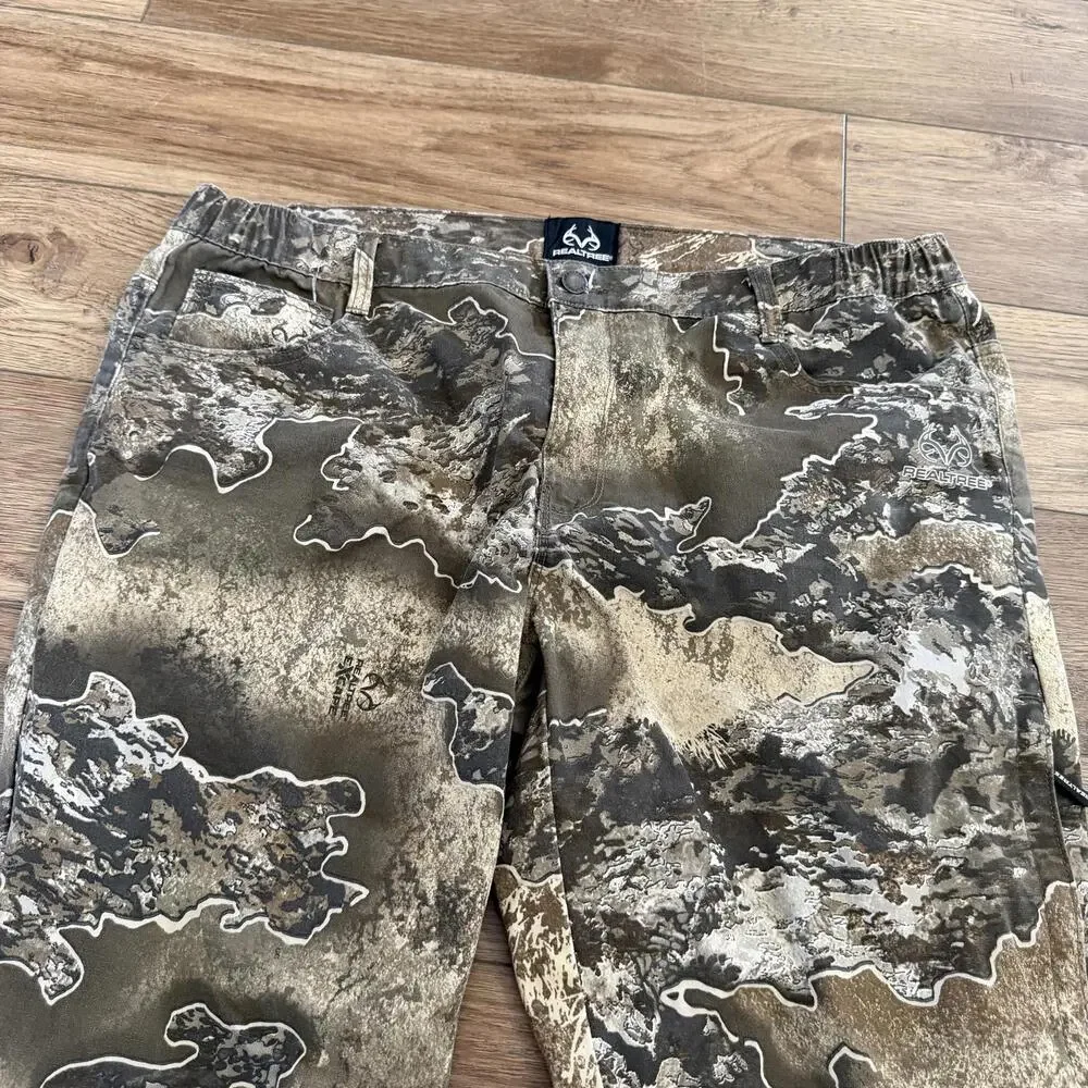 RealTree Camo Pants Hunting Outdoors Winter y2k Size L 36-38 - Picture 7 of 10